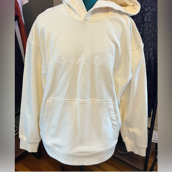 Calvin Klein Cream Men's Hoodie - Picture 1 of 4